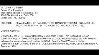 Day 14.10. Need Transportation Logistic NRC Filings