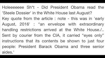 Day 68.3. Obama Did Not Read the Pee Pee Dossier on June 24th 2016