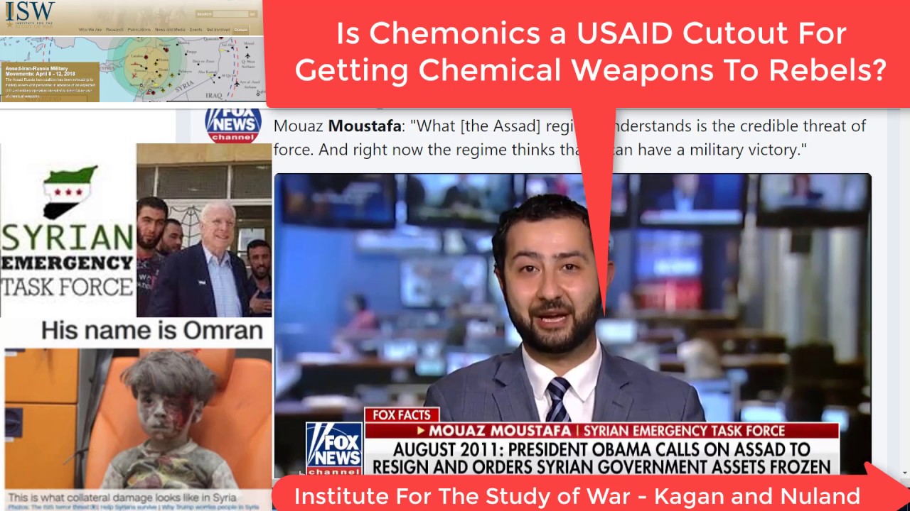 April 15th 2018 Moustafa in Syria - Hooked on Chemonics - Sarin and Chlorine For ISIS