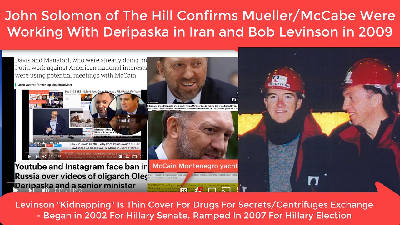 May 15th 2018 Vindication on Levinson To Deripaska Connnection With Mueller and Andy