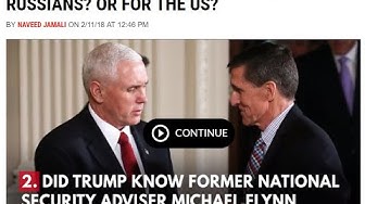 May 31st 2018 Who Wore the Wires In The Trump Campaign? Pence? Flynn??