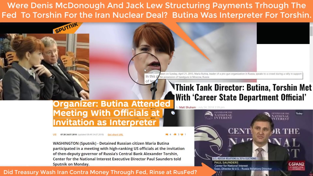 July 25th 2018 Did McDonough Structure Iran Nuke Deal Payments Through Fed and RusFed?