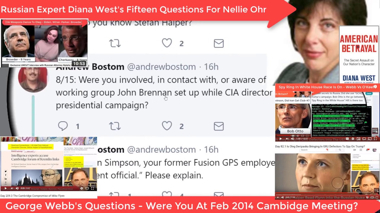 October 18th 2018 Nellie Ohr Started In October 2015 With Fusion GPS - Questions For Nellie Ohr