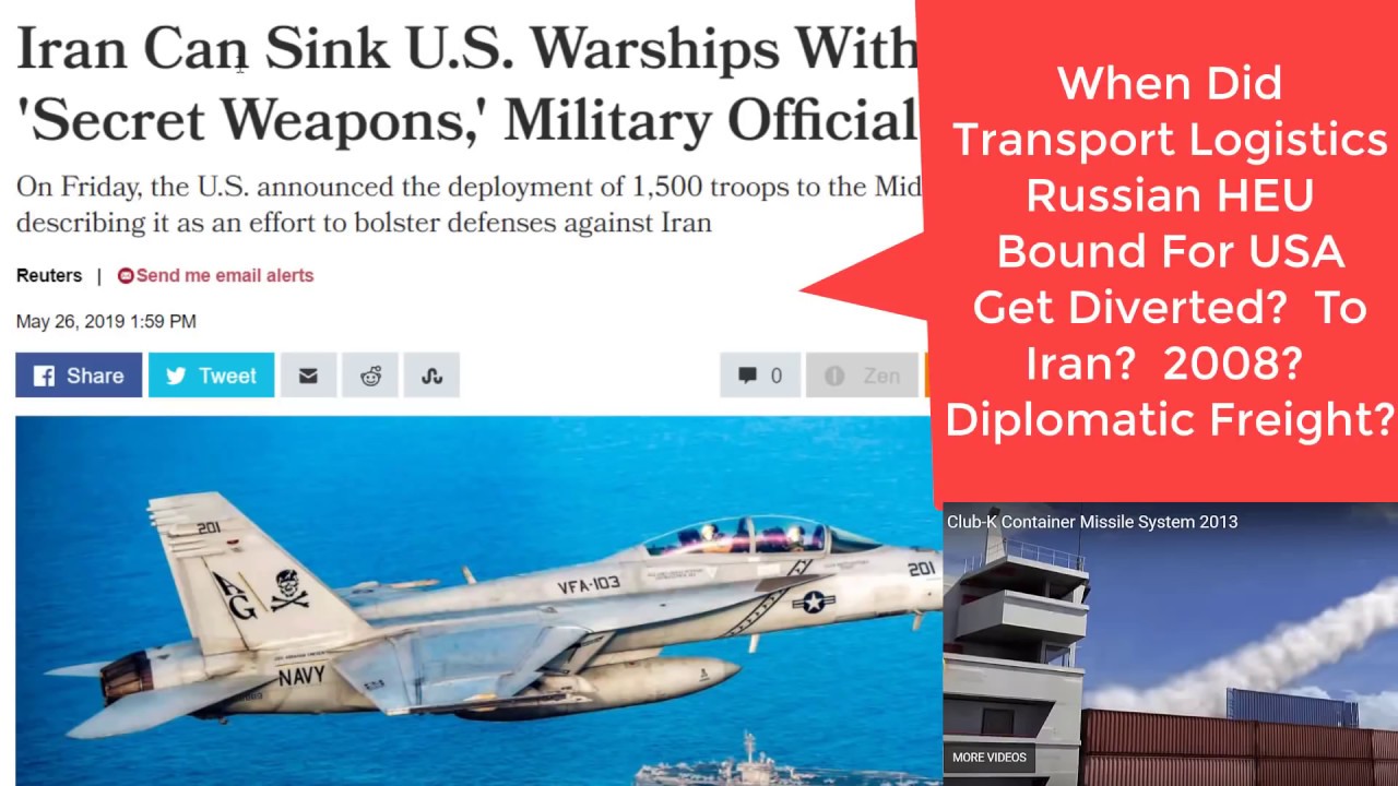 May 26th 2019 Iran’s Club-K Threatens US 5th Fleet, We Know Who Shipped It To Them