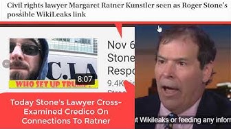 November 8th, 2019 Roger Stone Trial - Credico-Ratner Link Was Key To Get Credico Assange Interview